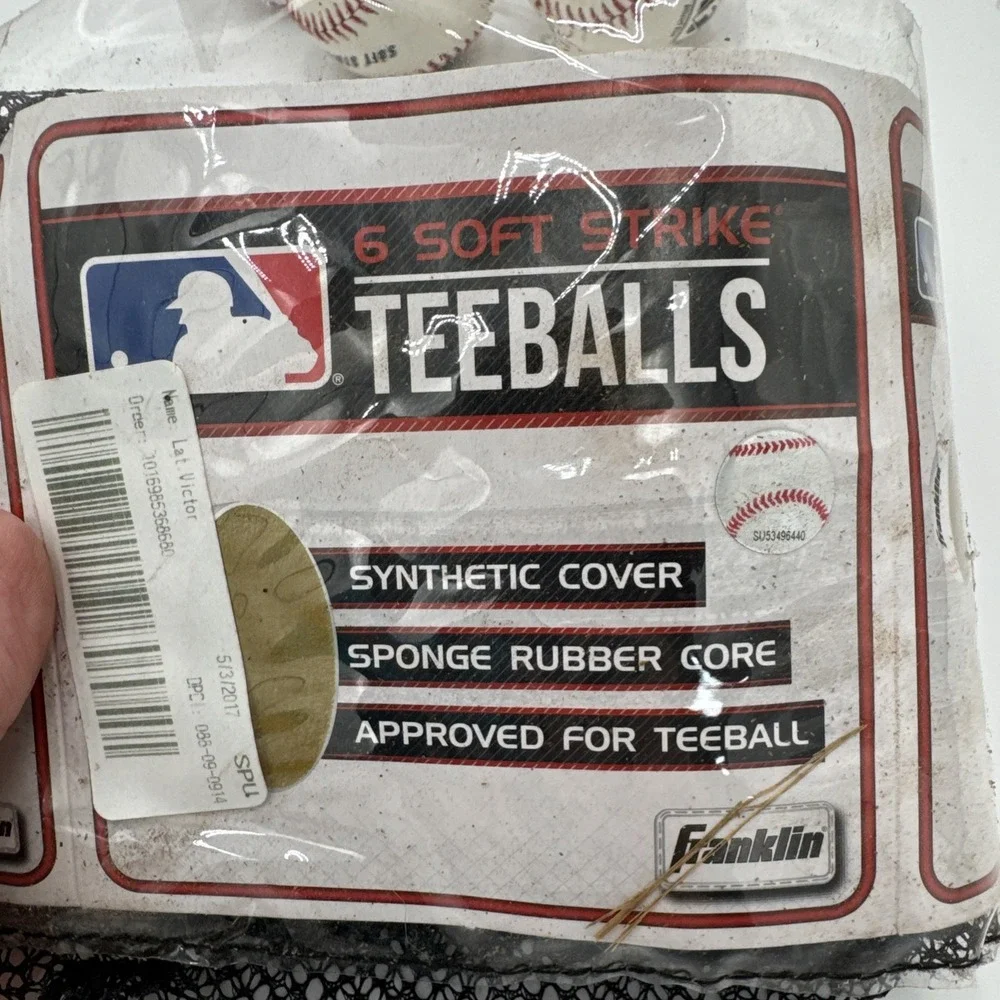 Franklin Soft Strike Teeball Pack Of 4 Slightly Used